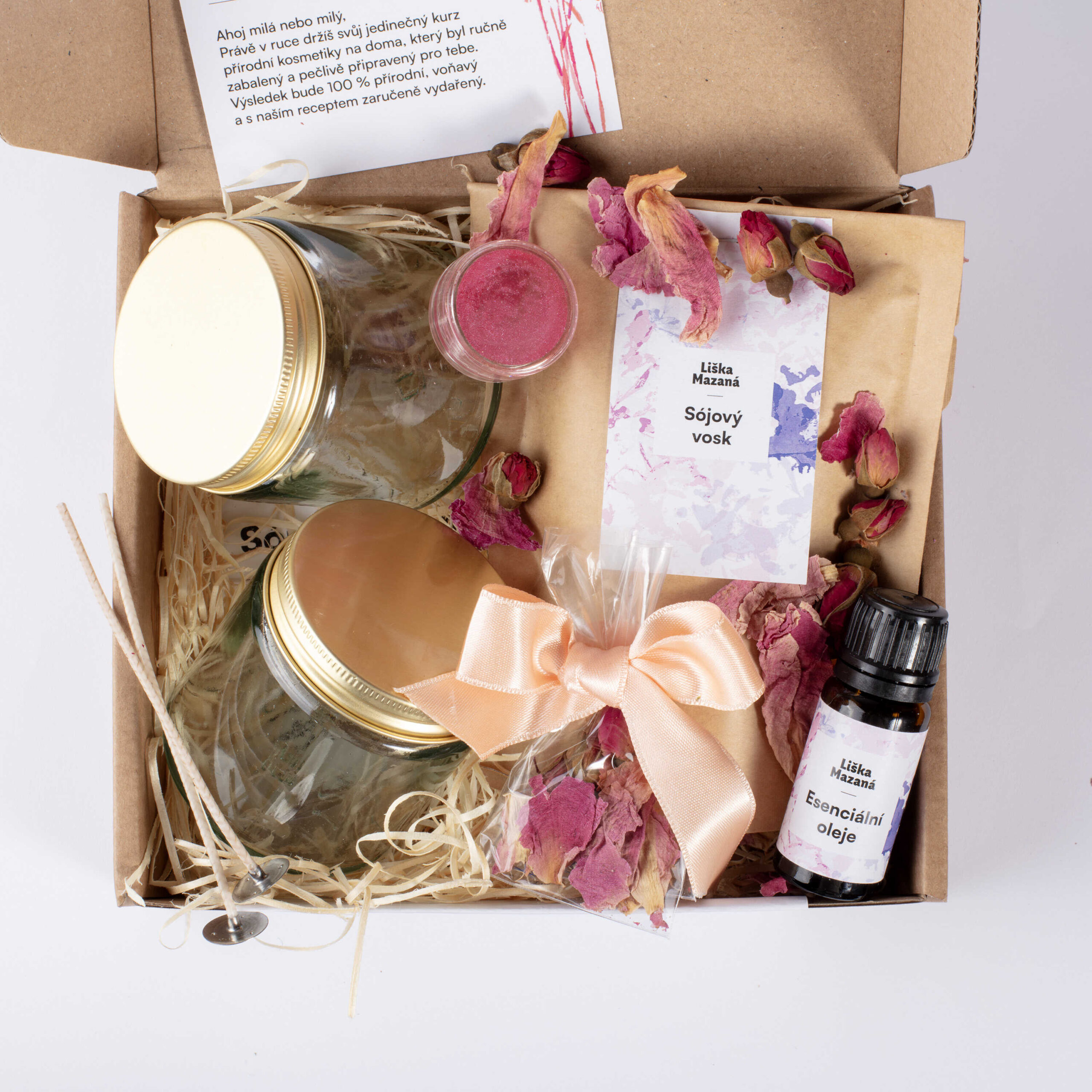 Vánoční Novinka: DIY balíček - vyrob si dvě růžové svíčky - Obrázek 4